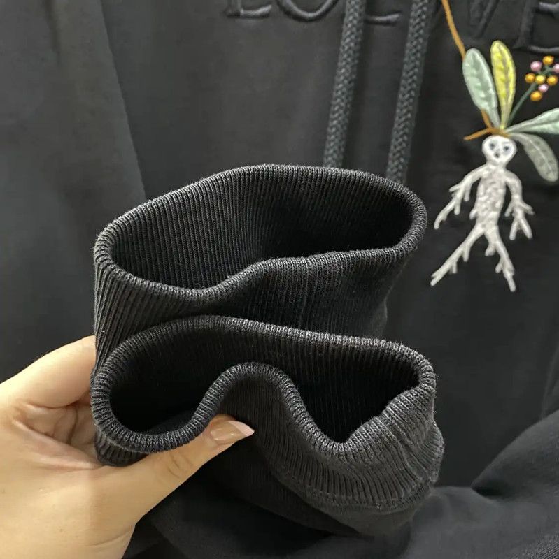 Loewe Loewe Black Cotton Men's Hoodie 0089 Size US M / EU 48-50 / 2 - 5 Thumbnail