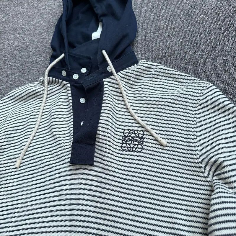 Loewe Loewe Striped Long Sleeve Hoodie for Men 0089 Size US S / EU 44-46 / 1 - 6 Thumbnail