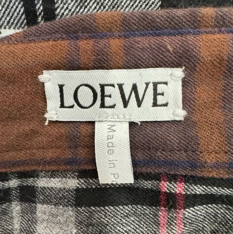Loewe Loewe Gray Cotton Patchwork Shirt 0089 Size US S / EU 44-46 / 1 - 5 Thumbnail