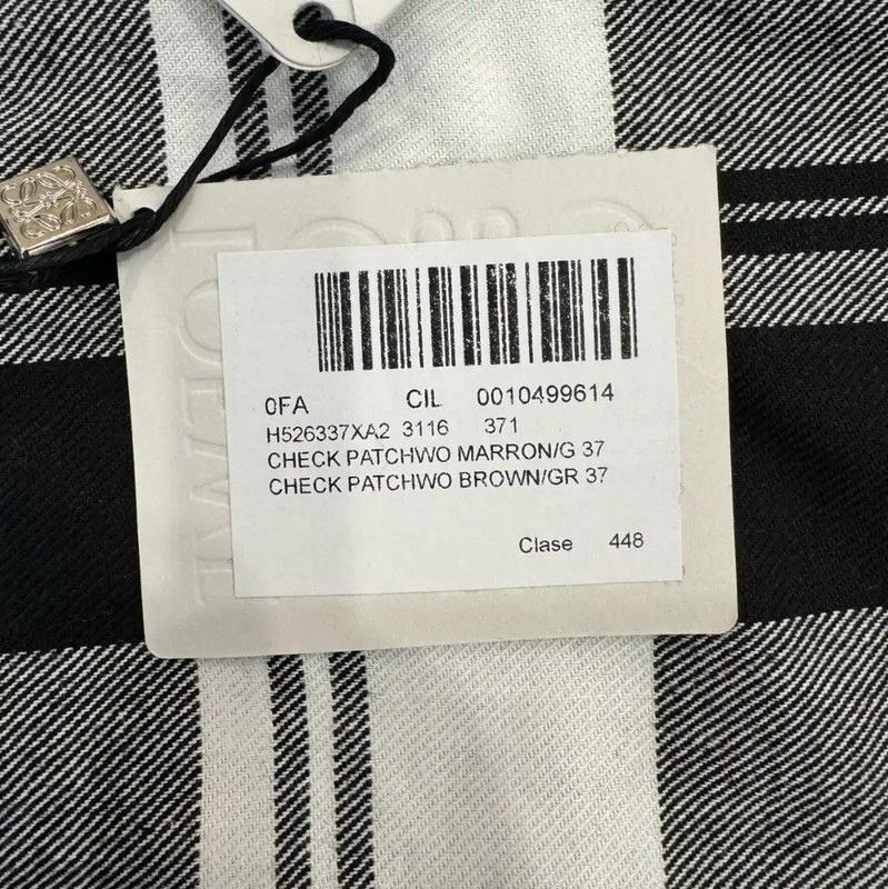 Loewe Loewe Gray Cotton Patchwork Shirt 0089 Size US S / EU 44-46 / 1 - 7 Thumbnail