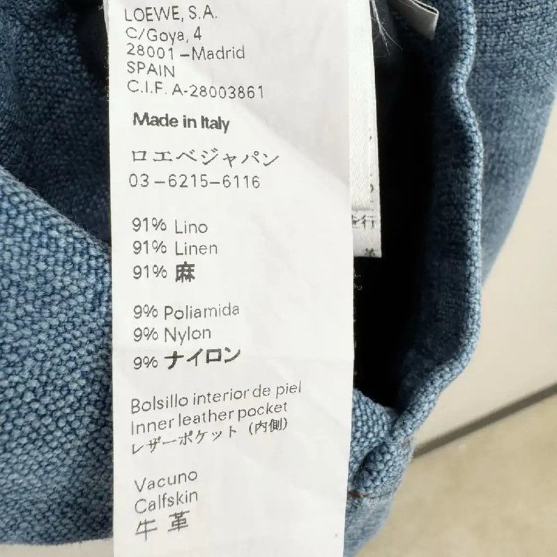 Loewe Loewe Blue Linen Long Sleeve Shirt 0089 Size US M / EU 48-50 / 2 - 6 Thumbnail