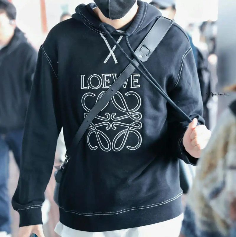 Loewe Loewe Black Cotton Men's Sweatshirt 0089 Size US L / EU 52-54 / 3 - 4 Thumbnail