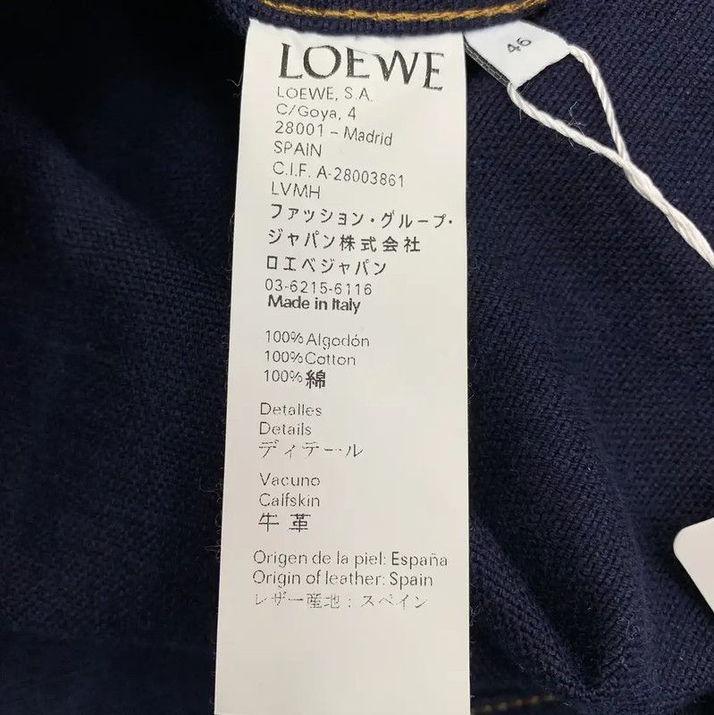 Loewe Loewe Men's Blue Cotton Casual Jacket 0089 Size US S / EU 44-46 / 1 - 7 Thumbnail