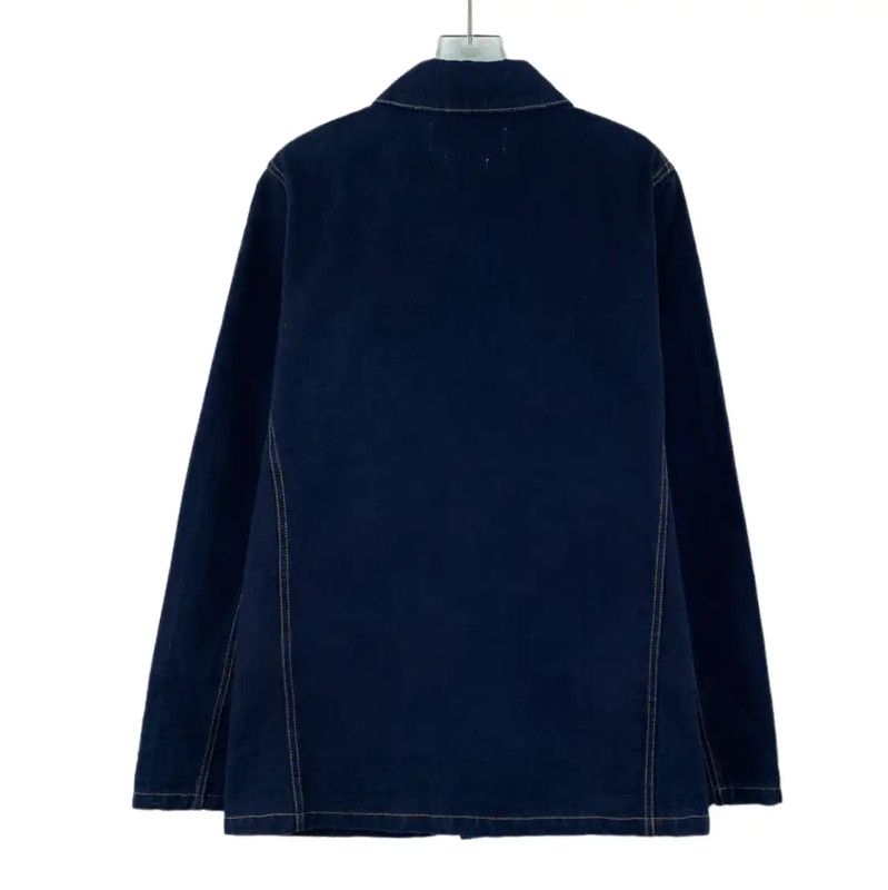 Loewe Loewe Men's Blue Cotton Casual Jacket 0089 Size US S / EU 44-46 / 1 - 2 Thumbnail