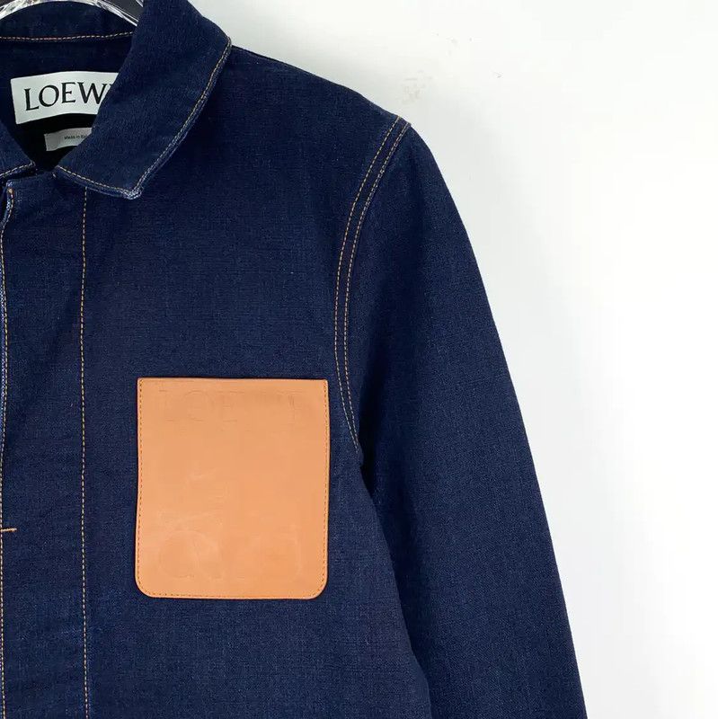 Loewe Loewe Men's Blue Cotton Casual Jacket 0089 Size US S / EU 44-46 / 1 - 3 Thumbnail