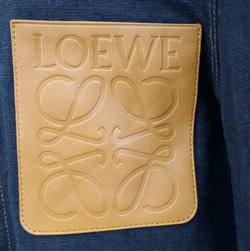 Loewe Loewe Men's Navy Long Sleeve Cotton Coat 0089 Size US M / EU 48-50 / 2 - 2 Thumbnail