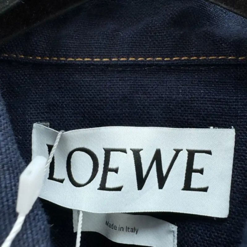 Loewe Loewe Men's Navy Long Sleeve Cotton Coat 0089 Size US M / EU 48-50 / 2 - 3 Thumbnail