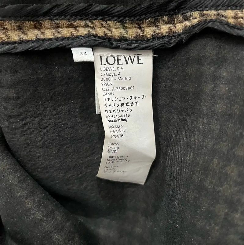 Loewe Loewe Brown Checkered Men's Trench Coat 0089 Size US M / EU 48-50 / 2 - 5 Thumbnail