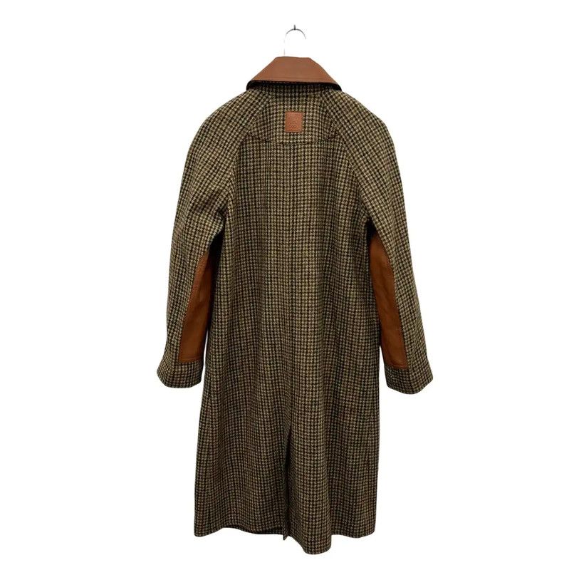 Loewe Loewe Brown Checkered Men's Trench Coat 0089 Size US M / EU 48-50 / 2 - 2 Thumbnail