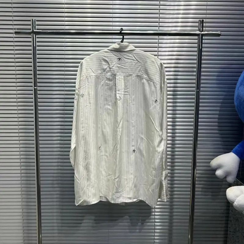 Loewe Loewe Men's Silk Embroidered Long Sleeve Shirt 0089 Size US M / EU 48-50 / 2 - 2 Thumbnail