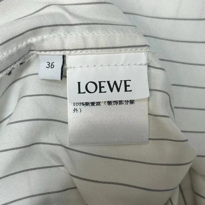 Loewe Loewe Men's Silk Embroidered Long Sleeve Shirt 0089 Size US M / EU 48-50 / 2 - 5 Thumbnail