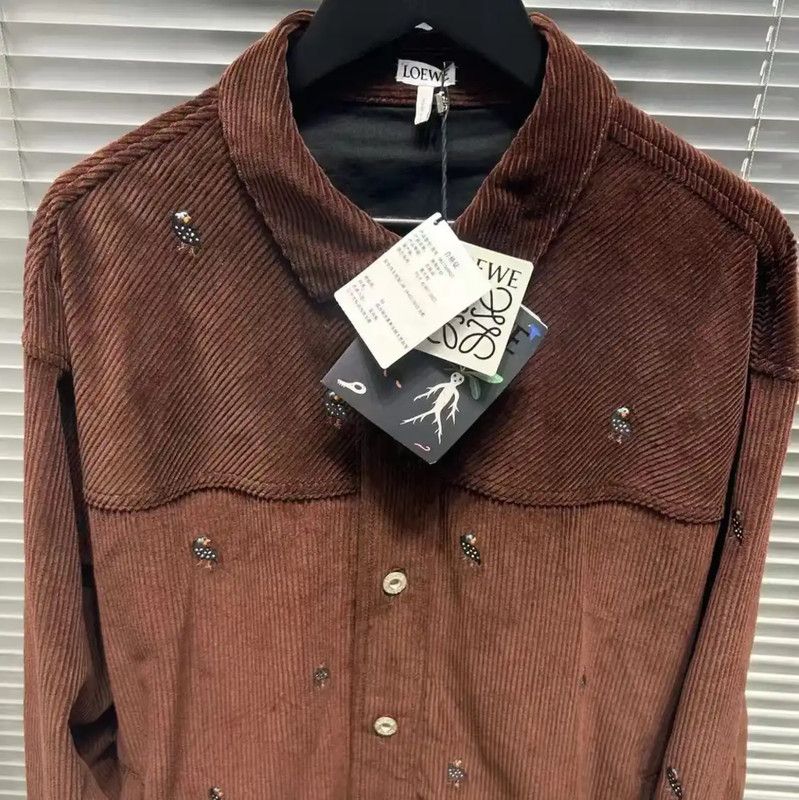 Loewe Loewe Brown Embroidered Long Sleeve Shirt 0089 Size US M / EU 48-50 / 2 - 4 Thumbnail
