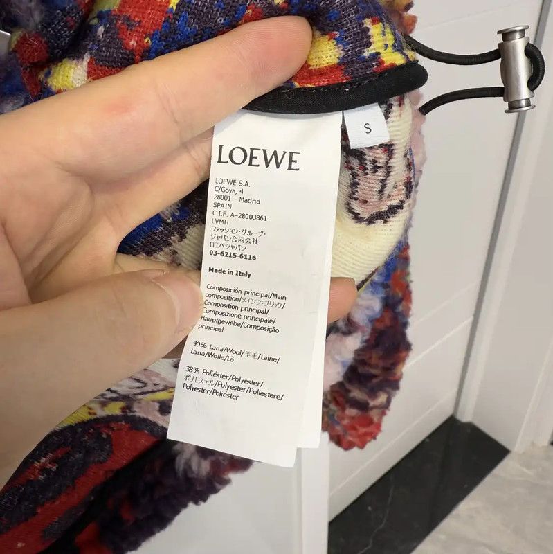 Loewe Loewe Red Wool Print Long Sleeve Jacket 0089 Size US S / EU 44-46 / 1 - 4 Thumbnail