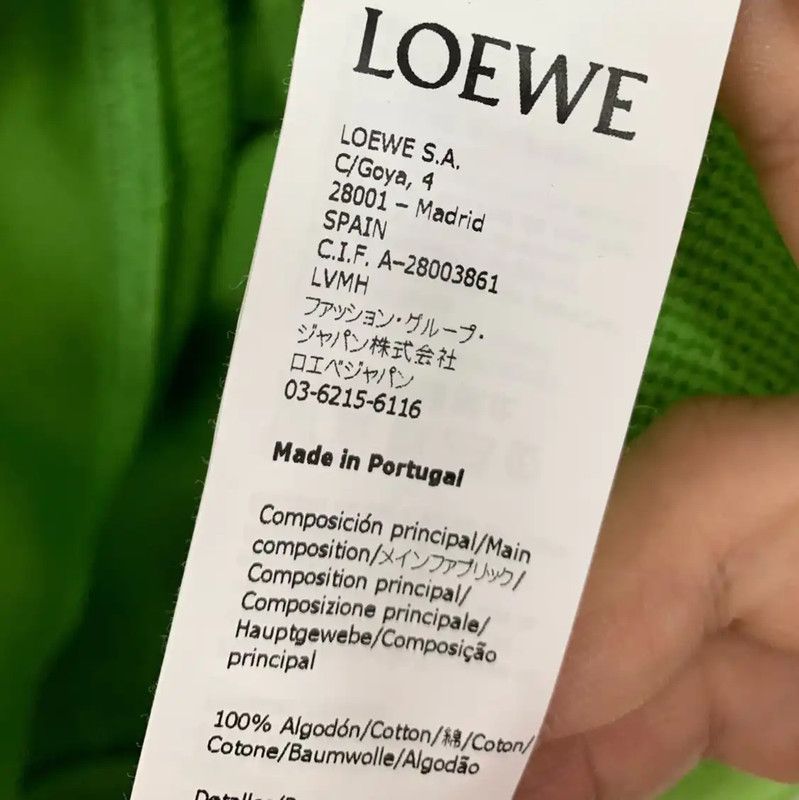 Loewe Loewe Green Cotton Long Sleeve Hoodie for Men 0089 Size US XS / EU 42 / 0 - 5 Thumbnail