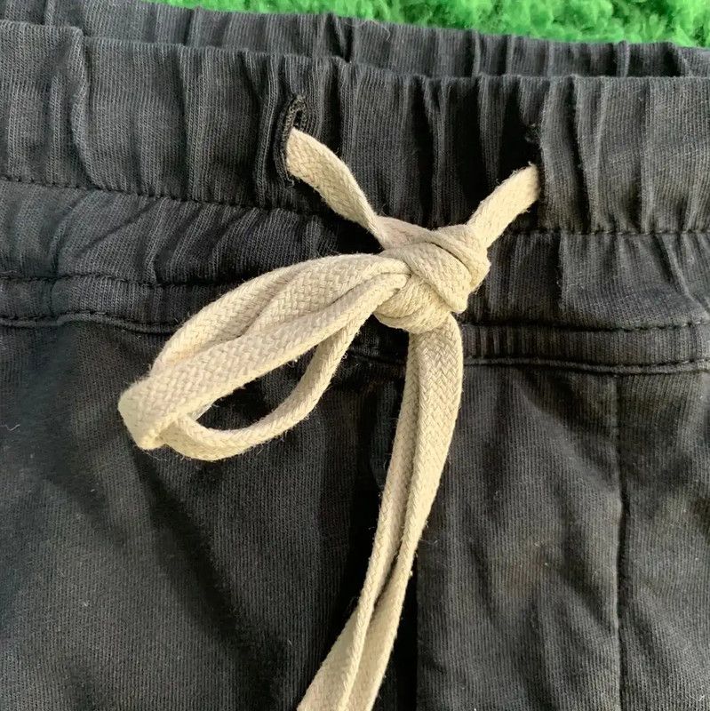 Rick Owens Rick Owens Black Cotton Casual Pants 0089 Size US 26 / EU 42 - 3 Thumbnail