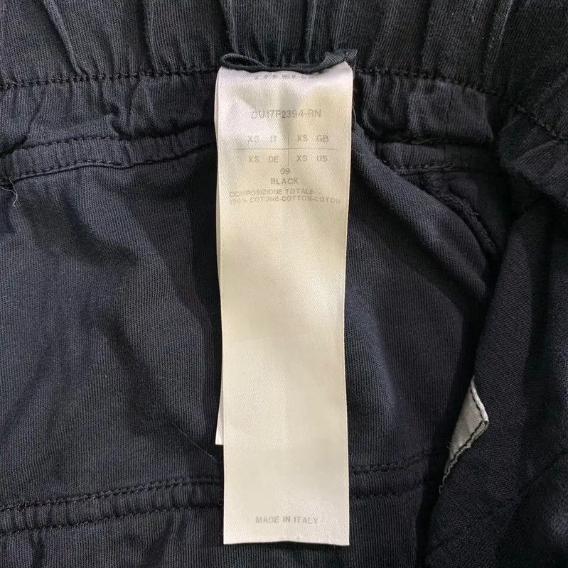 Rick Owens Rick Owens Black Cotton Casual Pants 0089 Size US 26 / EU 42 - 4 Thumbnail