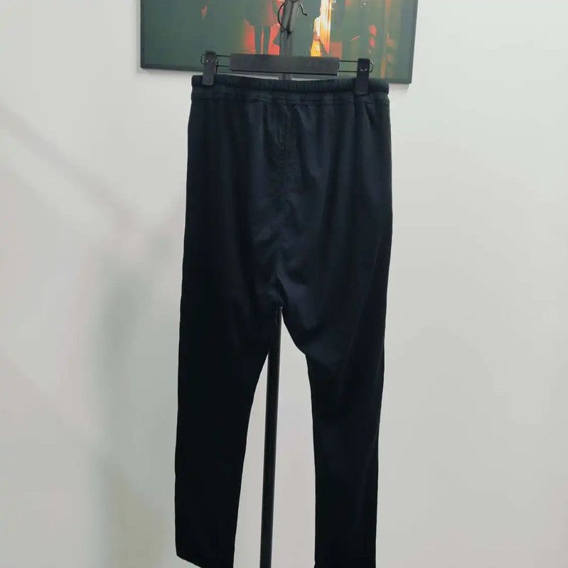 Rick Owens Rick Owens Black Cotton Casual Pants 0089 Size US 26 / EU 42 - 2 Thumbnail