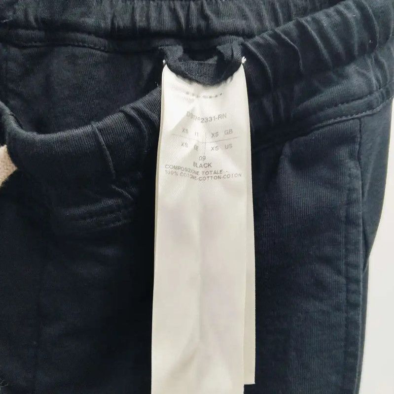 Rick Owens Rick Owens Black Cotton Casual Pants 0089 Size US 26 / EU 42 - 3 Thumbnail