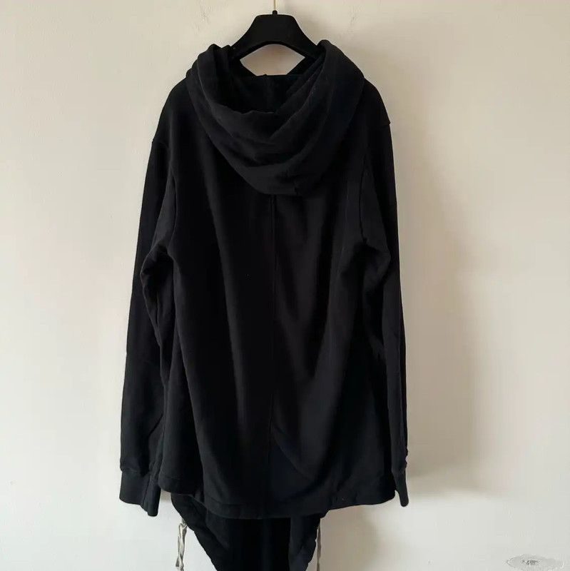 Rick Owens Rick Owens Black Cotton Men's Hoodie 0089 Size US XL / EU 56 / 4 - 2 Thumbnail