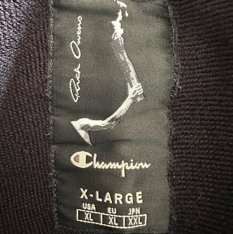 Rick Owens Rick Owens Black Cotton Men's Hoodie 0089 Size US XL / EU 56 / 4 - 4 Thumbnail