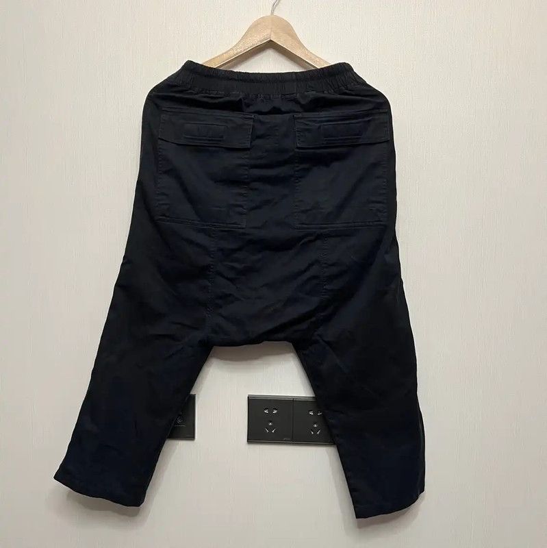 Rick Owens Rick Owens Black Cotton Casual Pants 0089 Size US 26 / EU 42 - 2 Thumbnail