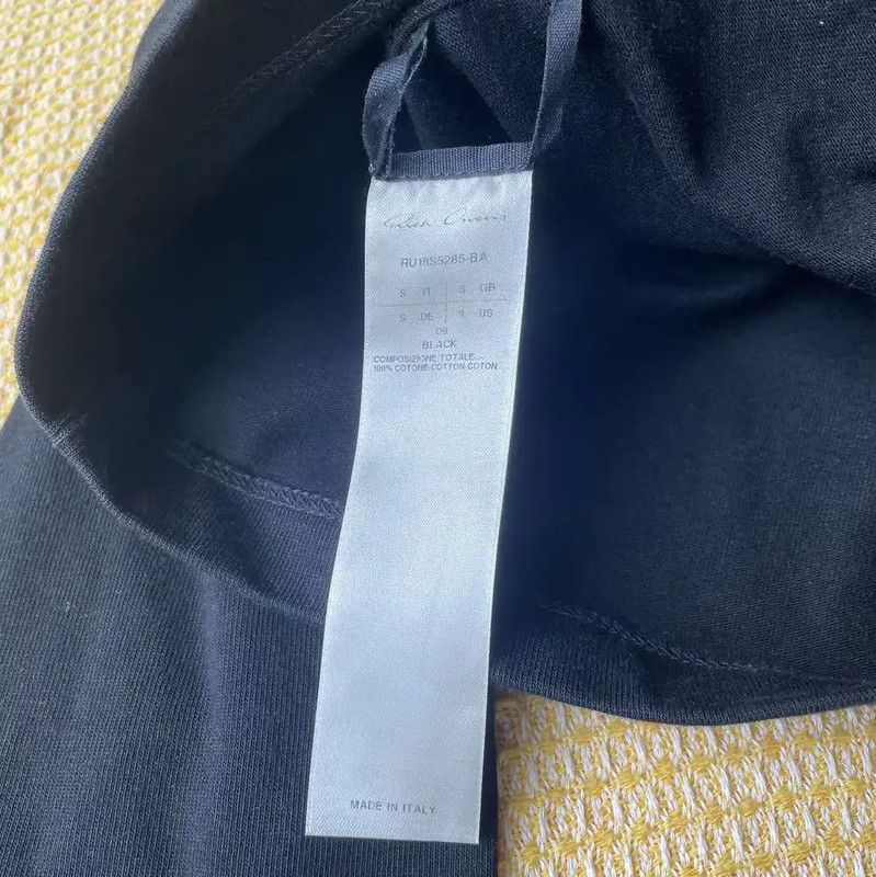 Rick Owens Rick Owens Black Cotton Men's Hoodie 0089 Size US S / EU 44-46 / 1 - 4 Thumbnail