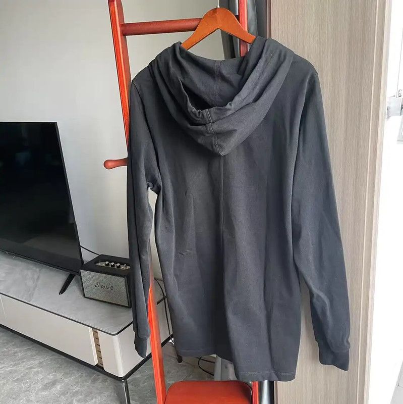 Rick Owens Rick Owens Black Cotton Men's Hoodie 0089 Size US S / EU 44-46 / 1 - 2 Thumbnail