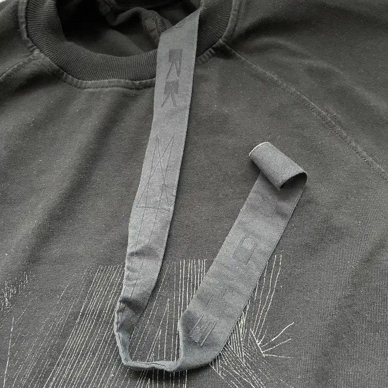 Rick Owens Rick Owens Black Cotton Sweatshirt for Men 0089 Size US L / EU 52-54 / 3 - 6 Thumbnail