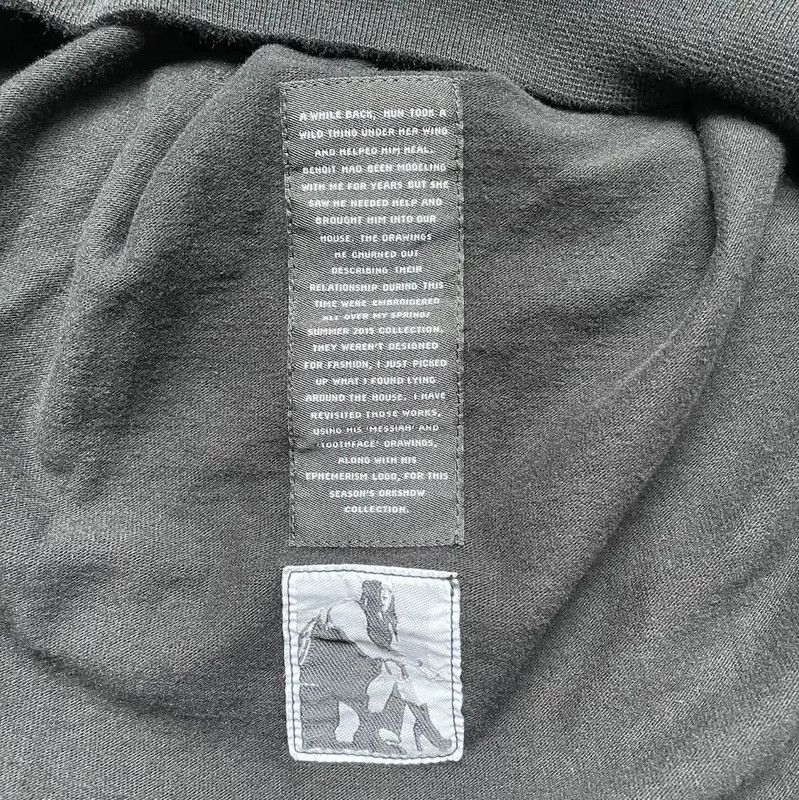 Rick Owens Rick Owens Black Cotton Sweatshirt for Men 0089 Size US L / EU 52-54 / 3 - 4 Thumbnail
