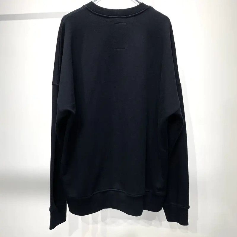 Rick Owens Rick Owens Black Cotton Men's Sweatshirt 0089 Size US M / EU 48-50 / 2 - 2 Thumbnail