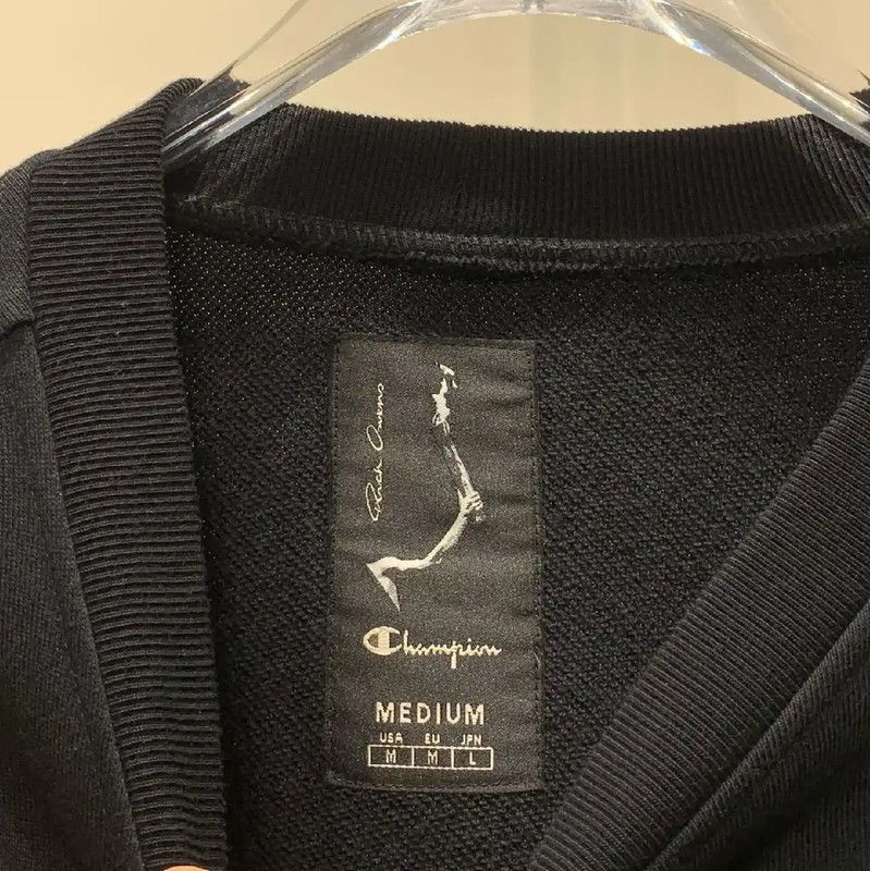 Rick Owens Rick Owens Black Cotton Men's Sweatshirt 0089 Size US M / EU 48-50 / 2 - 3 Thumbnail
