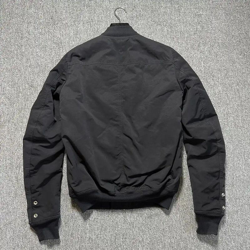 Rick Owens Black Cotton Long Sleeve Jacket 0089