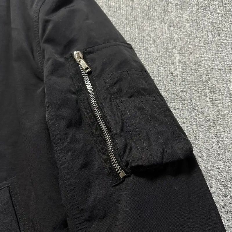 Rick Owens Black Cotton Long Sleeve Jacket 0089
