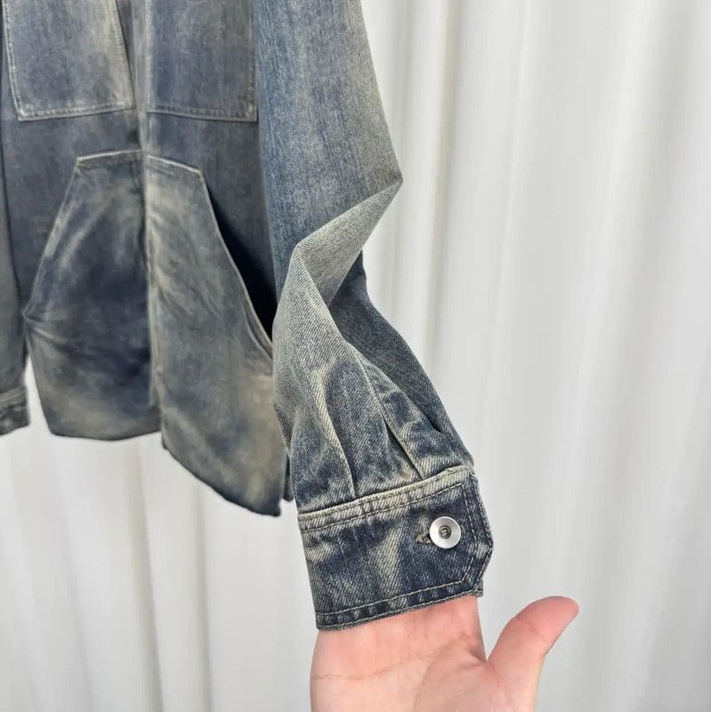 Rick Owens Rick Owens Blue Long Sleeve Cotton Jacket 0089 Size US XS / EU 42 / 0 - 4 Thumbnail