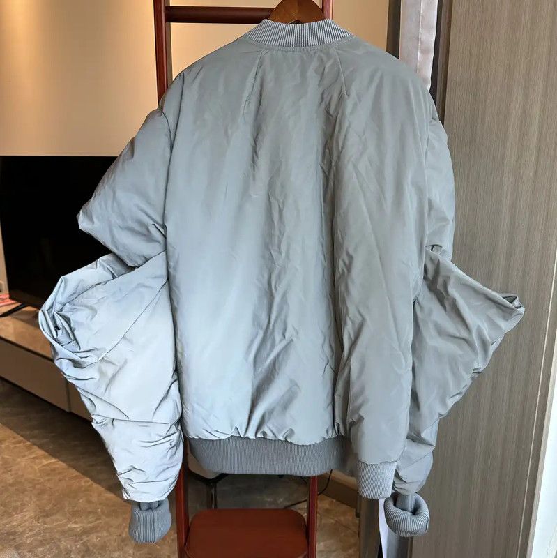 Rick Owens Rick Owens Silver Nylon Men's Down Jacket 0089 Size US L / EU 52-54 / 3 - 2 Thumbnail