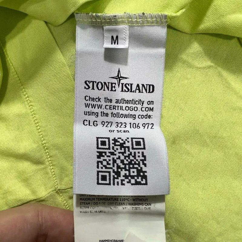 Stone Island Stone Island Men's Yellow Cotton T-Shirt 0089 Size US M / EU 48-50 / 2 - 4 Thumbnail