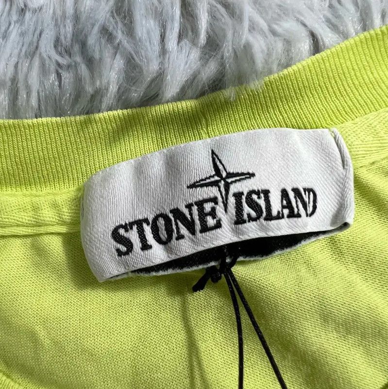 Stone Island Stone Island Men's Yellow Cotton T-Shirt 0089 Size US M / EU 48-50 / 2 - 3 Thumbnail