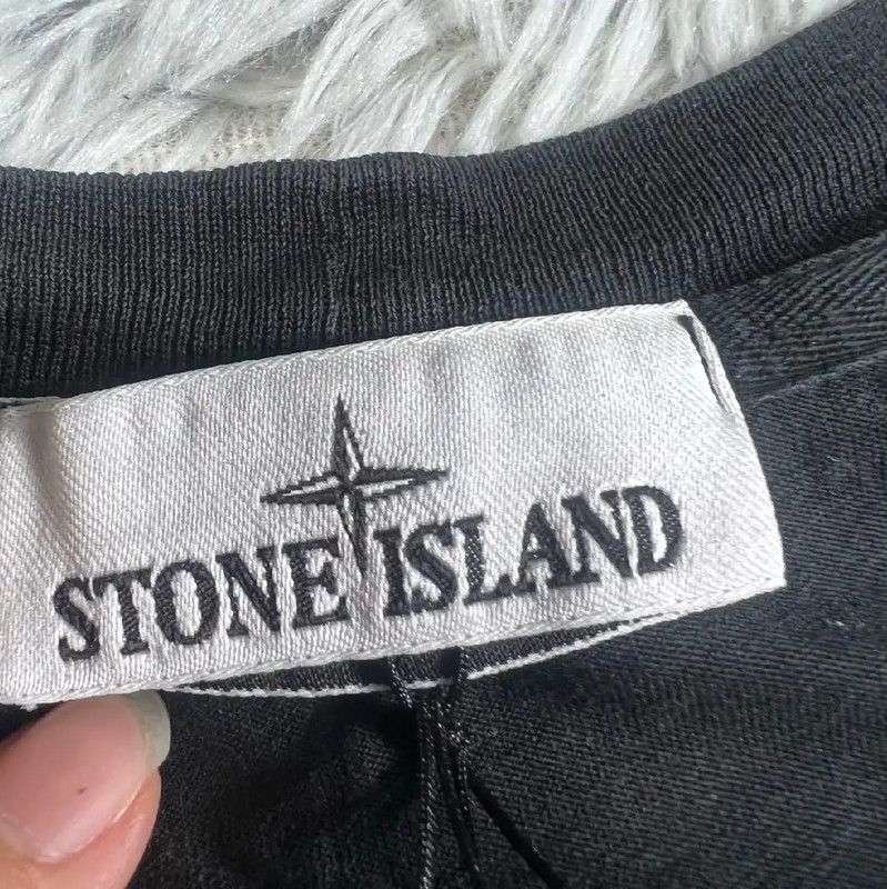 Stone Island Stone Island Black Cotton T-Shirt for Men 0089 Size US XL / EU 56 / 4 - 3 Thumbnail
