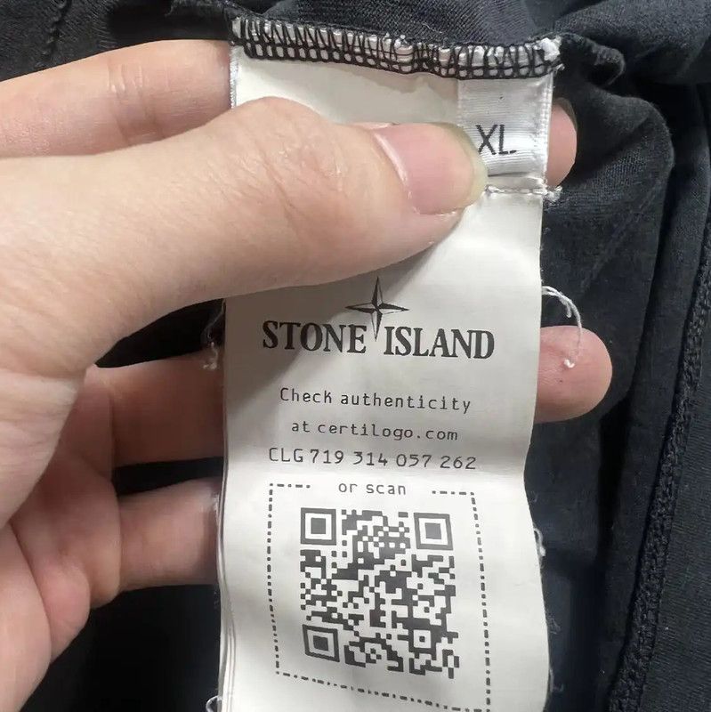 Stone Island Stone Island Black Cotton T-Shirt for Men 0089 Size US XL / EU 56 / 4 - 4 Thumbnail