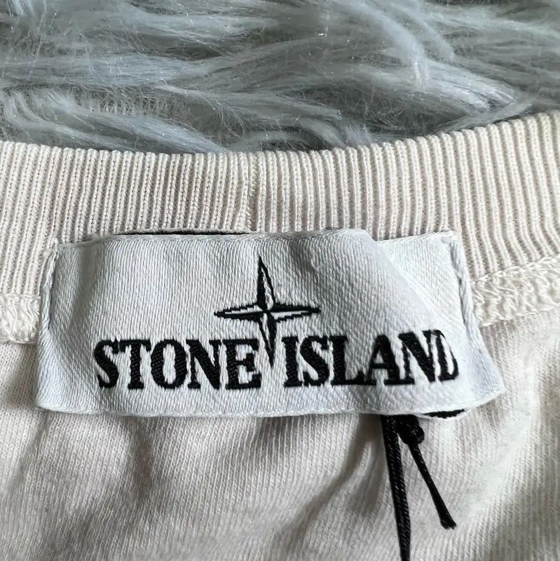 Stone Island Stone Island White Cotton Men's T-Shirt 0089 Size US L / EU 52-54 / 3 - 3 Thumbnail