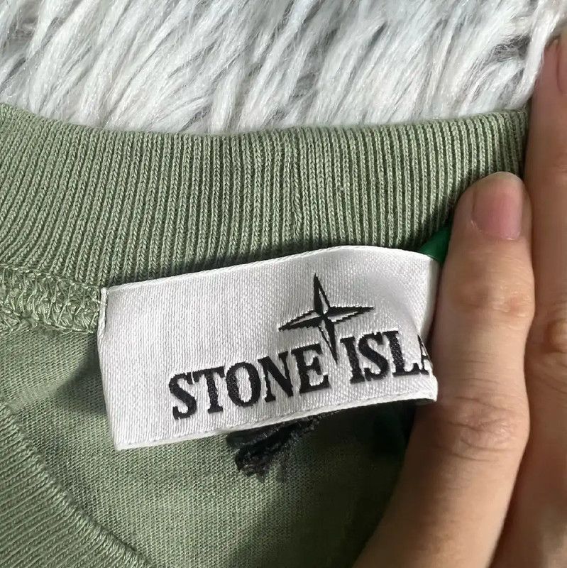 Stone Island Stone Island Green Cotton Men's T-Shirt 0089 Size US S / EU 44-46 / 1 - 3 Thumbnail