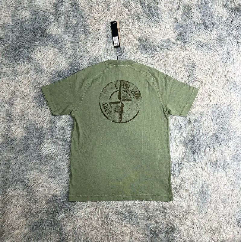 Stone Island Stone Island Green Cotton Men's T-Shirt 0089 Size US S / EU 44-46 / 1 - 2 Thumbnail