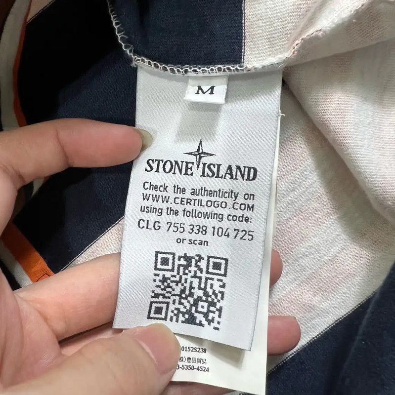 Stone Island Stone Island Men's Striped Polo T-shirt 0089 Size US M / EU 48-50 / 2 - 4 Thumbnail