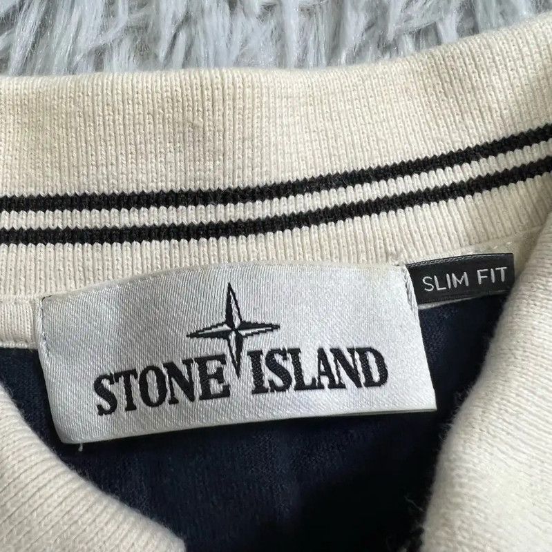 Stone Island Stone Island Men's Striped Polo T-shirt 0089 Size US M / EU 48-50 / 2 - 3 Thumbnail