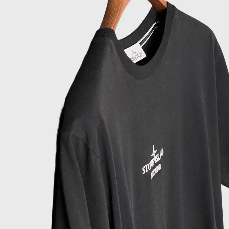 Stone Island Stone Island Black Logo Short Sleeve T-Shirt 0089 Size US M / EU 48-50 / 2 - 6 Thumbnail