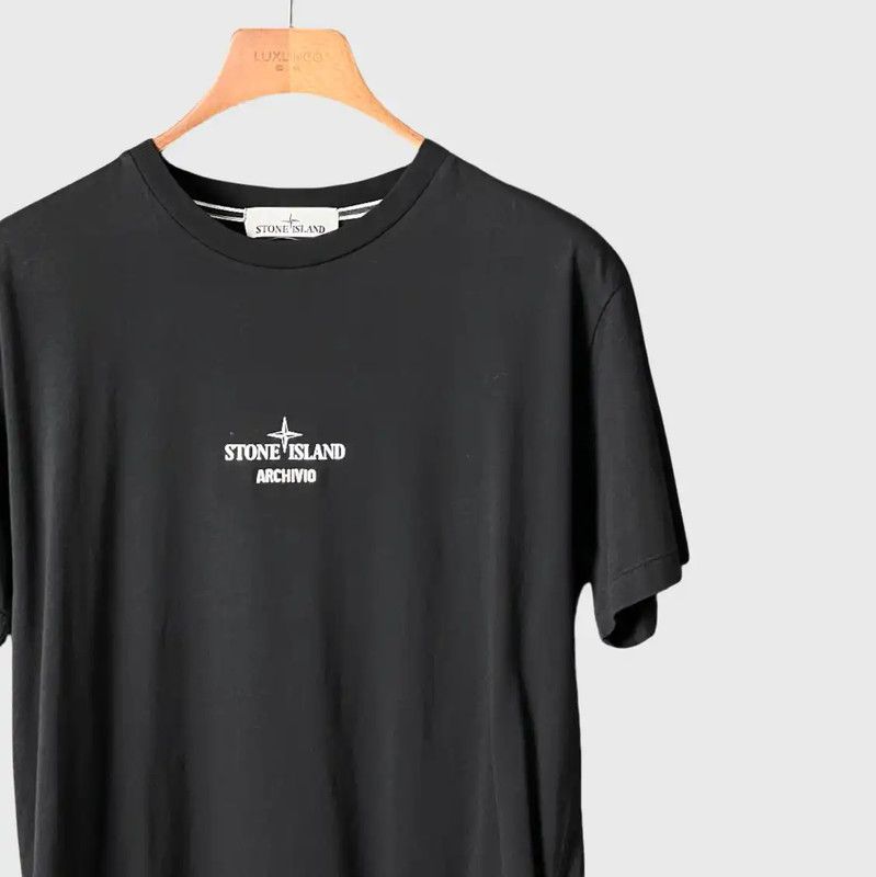 Stone Island Stone Island Black Logo Short Sleeve T-Shirt 0089 Size US M / EU 48-50 / 2 - 3 Thumbnail