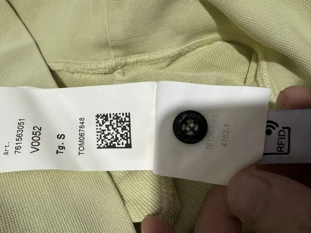 Stone Island Stone Island Yellow Cotton Embroidered Logo Sweatshirt 0089 Size US S / EU 44-46 / 1 - 5 Thumbnail
