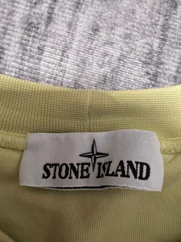 Stone Island Stone Island Yellow Cotton Embroidered Logo Sweatshirt 0089 Size US S / EU 44-46 / 1 - 3 Thumbnail
