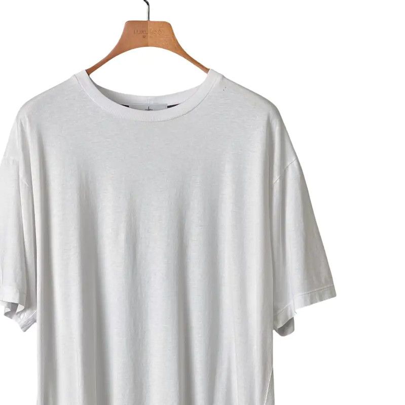 Stone Island Stone Island Summer White Logo Cotton T-Shirt 0089 Size US M / EU 48-50 / 2 - 3 Thumbnail