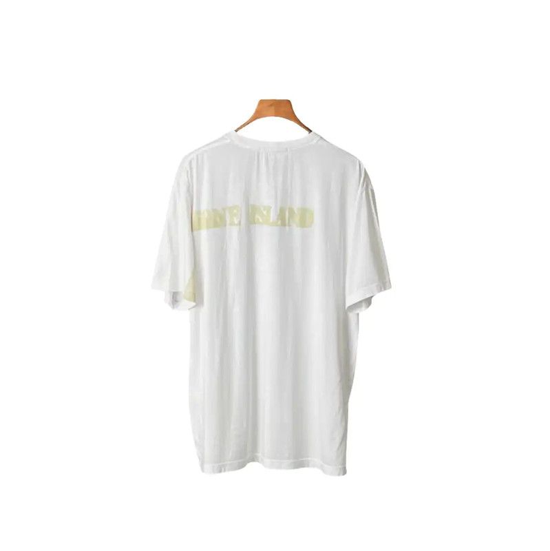 Stone Island Stone Island Summer White Logo T-Shirt 0089 Size US S / EU 44-46 / 1 - 2 Thumbnail